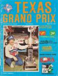 Programme cover of Texas World Speedway, 10/03/1985