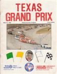 Programme cover of Texas World Speedway, 09/03/1986
