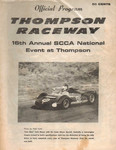 Programme cover of Thompson International Speedway, 03/09/1966
