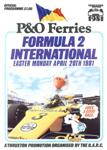 Programme cover of Thruxton Race Circuit, 20/04/1981