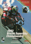 Programme cover of Thruxton Race Circuit, 20/04/2003