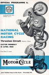 Programme cover of Thruxton Race Circuit, 18/04/1960