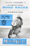 Programme cover of Thruxton Race Circuit, 22/05/1961
