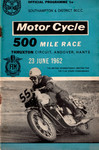 Programme cover of Thruxton Race Circuit, 23/06/1962