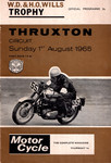 Programme cover of Thruxton Race Circuit, 01/08/1965