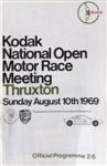 Programme cover of Thruxton Race Circuit, 10/08/1969