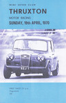 Programme cover of Thruxton Race Circuit, 19/04/1970