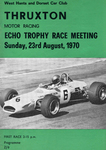 Programme cover of Thruxton Race Circuit, 23/08/1970