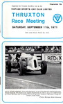 Programme cover of Thruxton Race Circuit, 11/09/1971