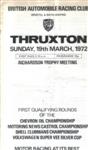 Programme cover of Thruxton Race Circuit, 19/03/1972