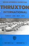 Programme cover of Thruxton Race Circuit, 30/07/1972