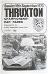 Programme cover of Thruxton Race Circuit, 16/09/1973