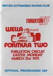 Programme cover of Thruxton Race Circuit, 31/03/1975