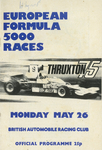 Programme cover of Thruxton Race Circuit, 26/05/1975