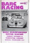 Programme cover of Thruxton Race Circuit, 12/10/1975