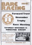 Programme cover of Thruxton Race Circuit, 15/11/1975