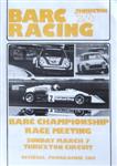 Programme cover of Thruxton Race Circuit, 07/03/1976
