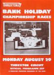 Programme cover of Thruxton Race Circuit, 29/08/1977