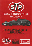 Programme cover of Thruxton Race Circuit, 11/03/1984