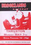 Programme cover of Thruxton Race Circuit, 07/05/1984