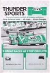 Programme cover of Thruxton Race Circuit, 08/07/1984