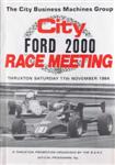 Programme cover of Thruxton Race Circuit, 17/11/1984