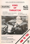 Programme cover of Thruxton Race Circuit, 06/09/1986