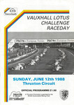 Programme cover of Thruxton Race Circuit, 12/06/1988