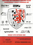 Programme cover of Thruxton Race Circuit, 16/10/1988