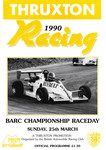 Programme cover of Thruxton Race Circuit, 25/03/1990