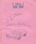 Programme cover of Topeka Raceway, 04/08/1985