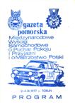 Programme cover of Torun, 04/09/1977