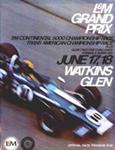 Programme cover of Watkins Glen International, 18/06/1972