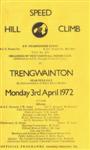 Programme cover of Trengwainton Hill Climb, 03/04/1972