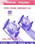 Programme cover of Trenton International Speedway, 10/04/1960