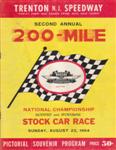 Programme cover of Trenton International Speedway, 23/08/1964