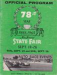 Programme cover of Trenton International Speedway, 26/09/1965