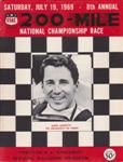Programme cover of Trenton International Speedway, 19/07/1969