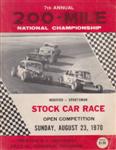 Programme cover of Trenton International Speedway, 23/08/1970