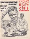 Programme cover of Trenton International Speedway, 24/09/1972