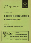 Programme cover of Trier Airport, 19/08/1962
