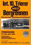 Programme cover of Trierer Hill Climb, 28/06/1981