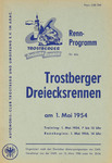 Programme cover of Trostberger Dreiecksrennen, 01/05/1954