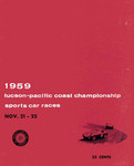 Programme cover of Tucson, 22/11/1959
