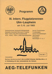 Programme cover of Ulm-Laupheim, 06/07/1969