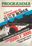 Programme cover of Vallelunga, 12/05/1985