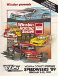 Programme cover of Volusia County Speedway, 18/02/1989