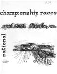 Programme cover of Virginia International Raceway, 21/04/1968