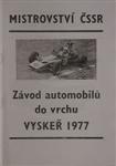 Programme cover of Vysker Hill Climb, 17/04/1977