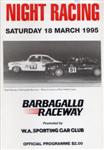 Programme cover of Barbagallo Raceway, 18/03/1995